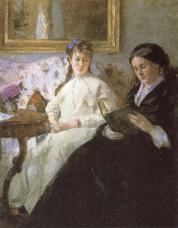 Berthe Morisot The mother and sister of the Artist Norge oil painting art